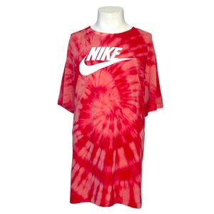 Custom tie-dye red Nike shirt size 4X
